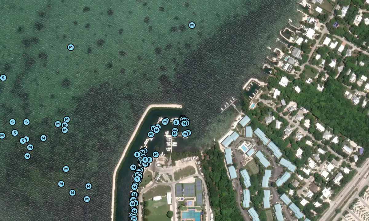 Satelite image of Plantation Yacht Harbor Marina - Islamorada