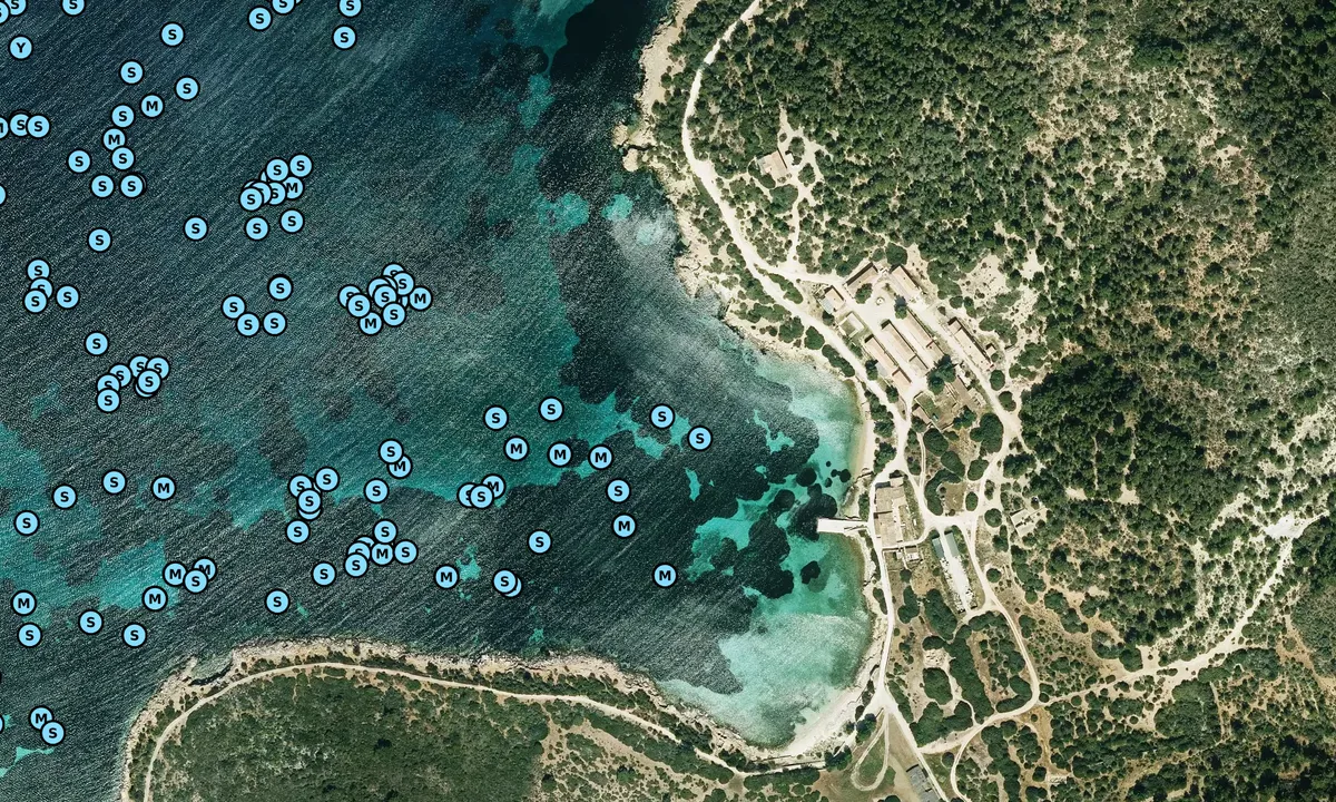 Satelite image of Platja Cabrera