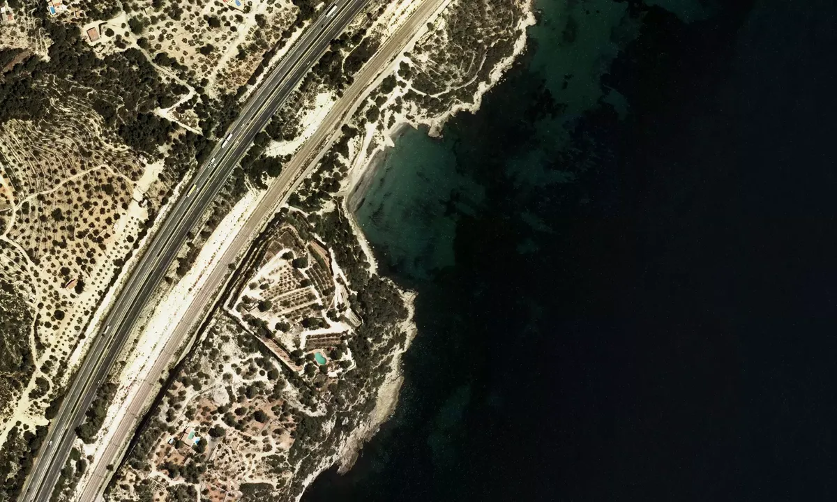 Flyfoto av Platja de Cala Moros