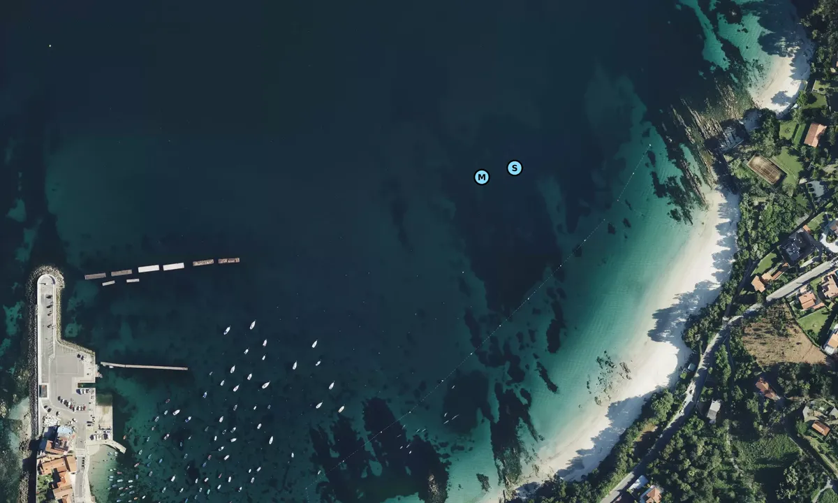 Satelite image of Playa Aguete