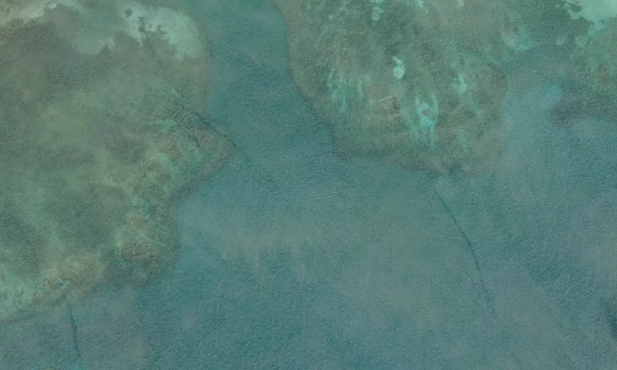 Satelite image of Playa Azul