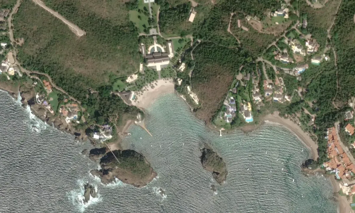 Satelite image of Playa Blanca