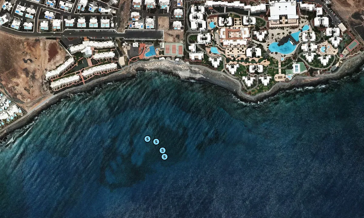 Satelite image of Playa Calimera