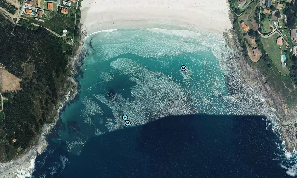 Satelite image of Playa Canelas