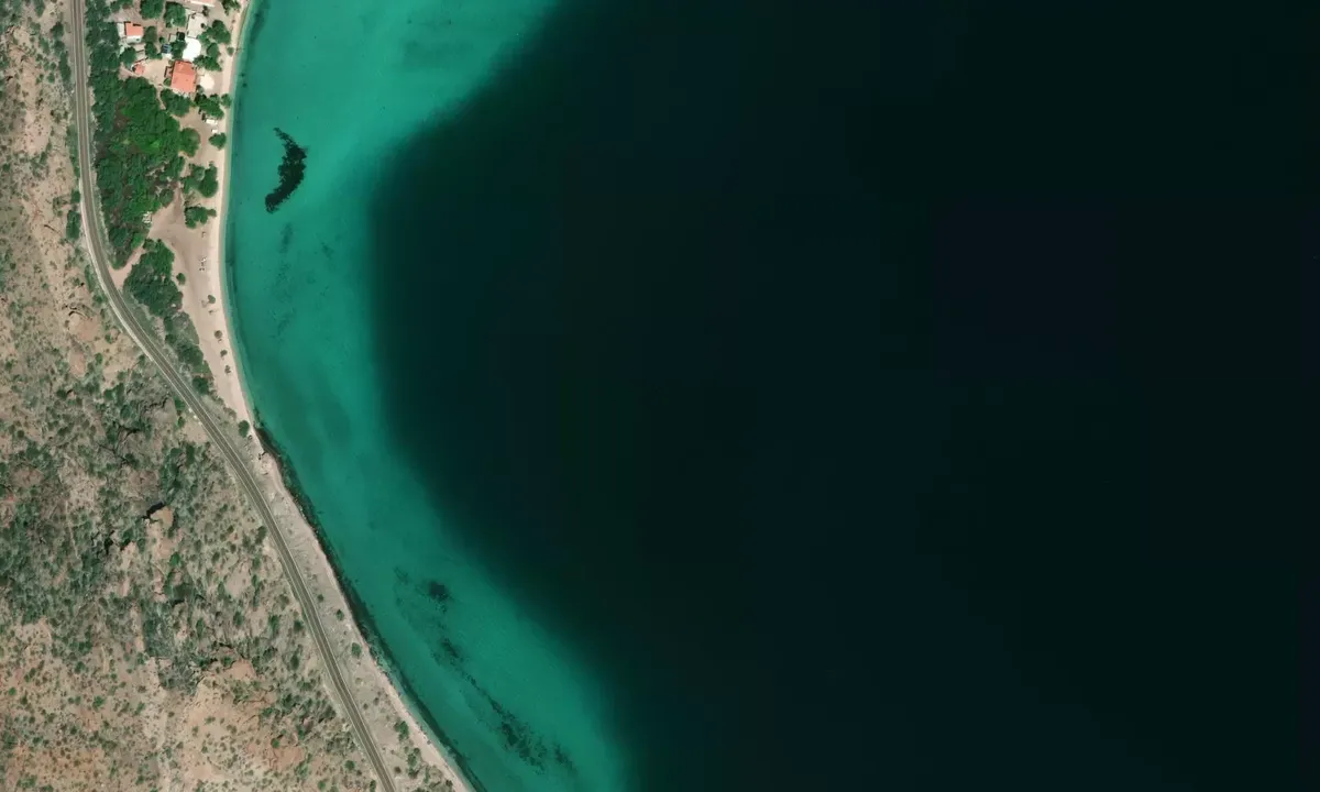 Satelite image of Playa Coyote