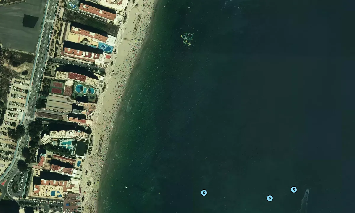 Satelite image of Playa de la Fossa