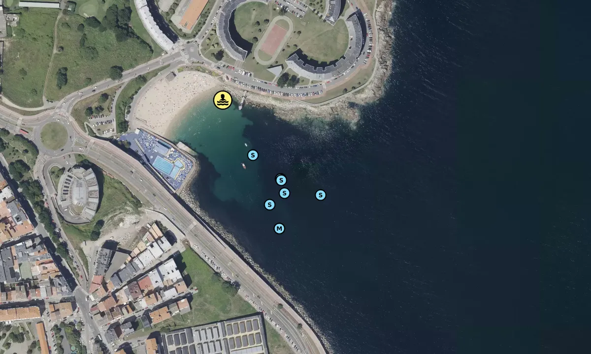 Satelite image of Playa De San Amaro
