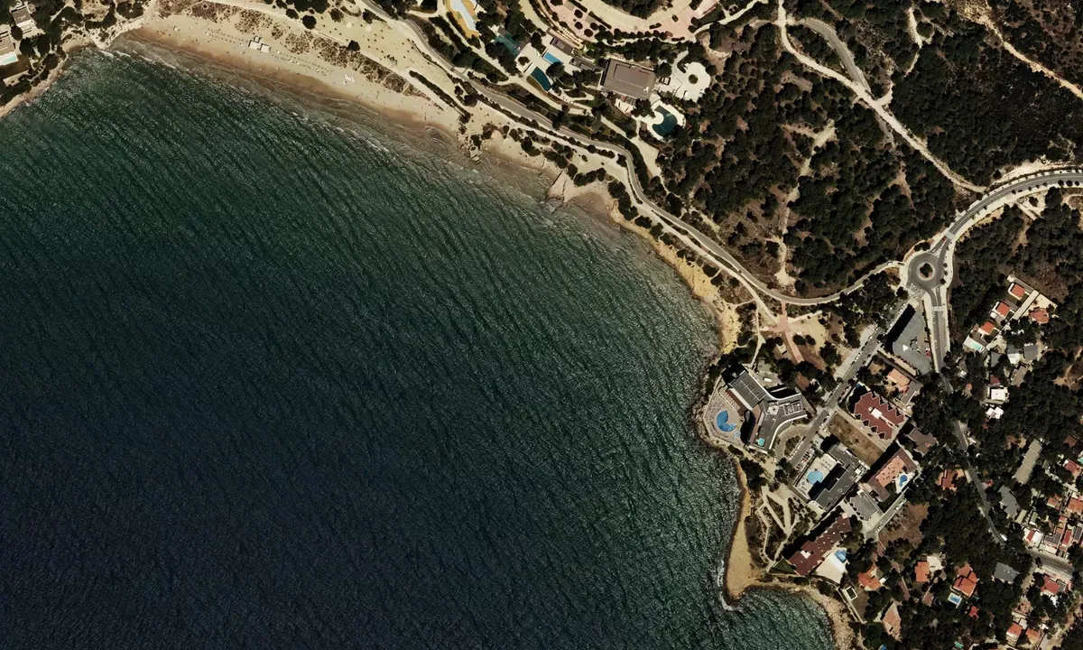 Flyfoto av Playa Larga Salou