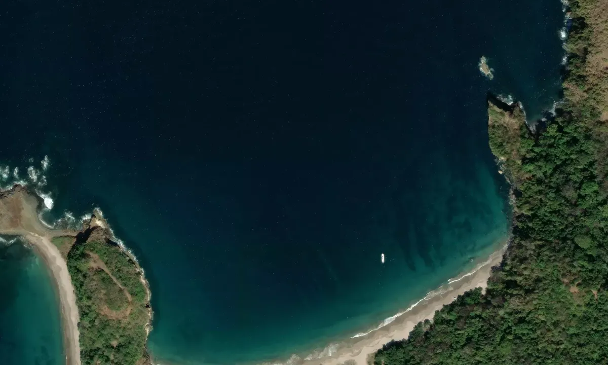Satelite image of Playa Las Minas