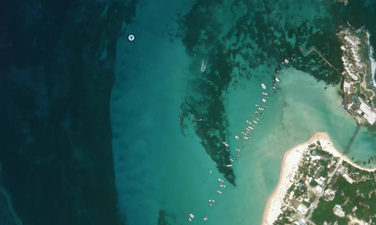 Satelite image of Playa Norte 1