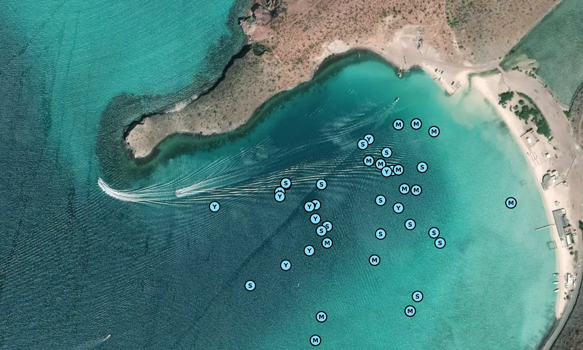 Satelite image of Playa Pichilingue