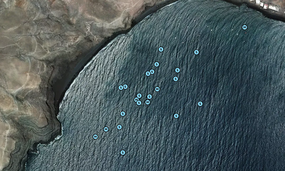 Satelite image of Playa Quemada
