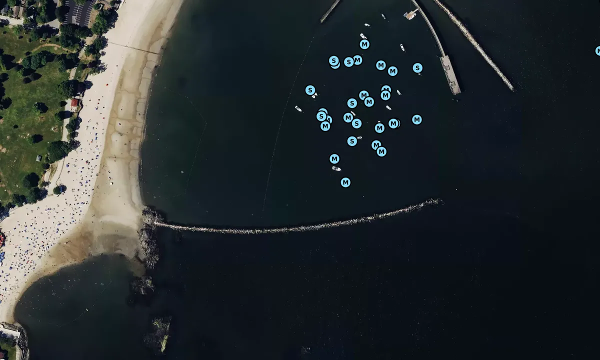 Satelite image of Playland Beach