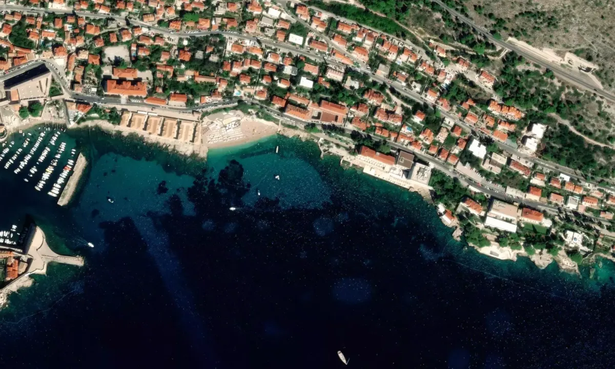 Flyfoto av Plaža Banje