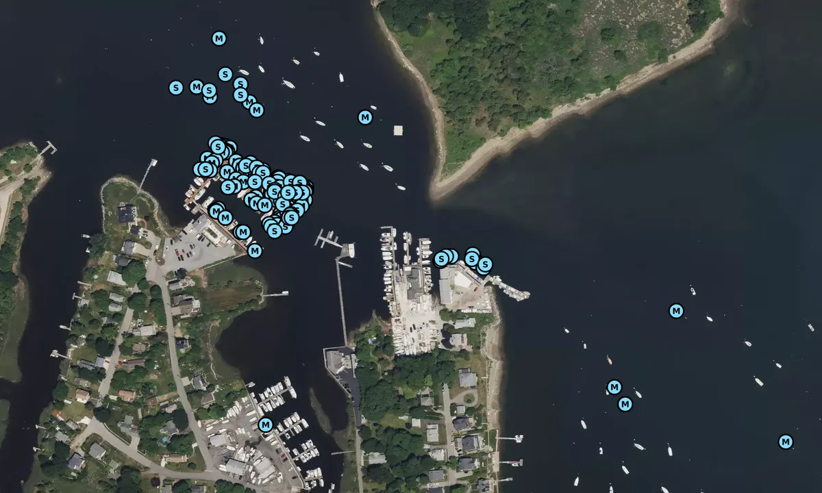 Satelite image of Pleasant Street Wharf