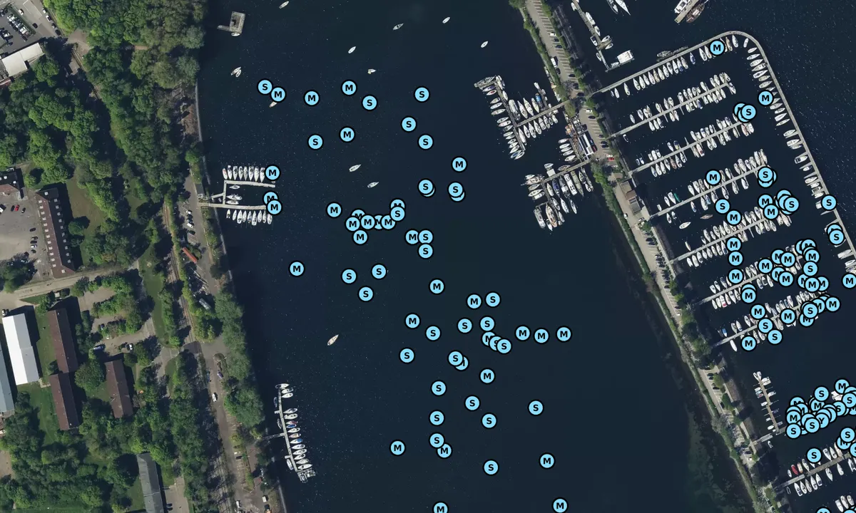 Satelite image of Plüschower Hafen