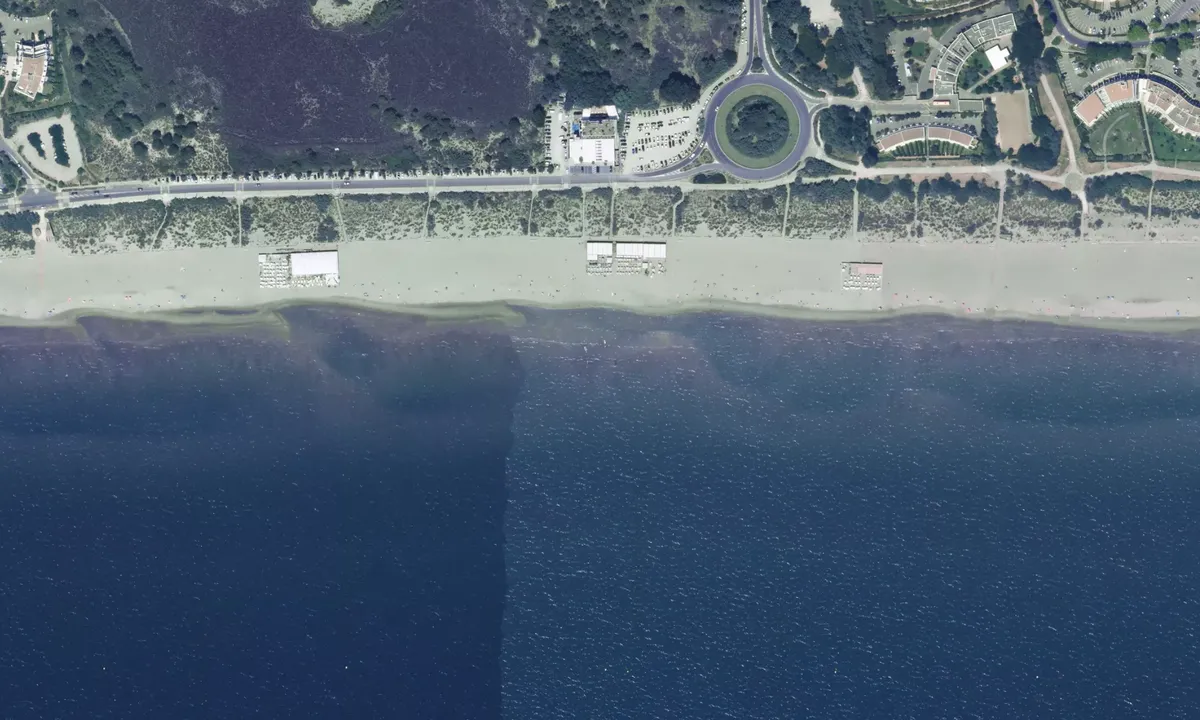 Flyfoto av Point de Dépose La Dune