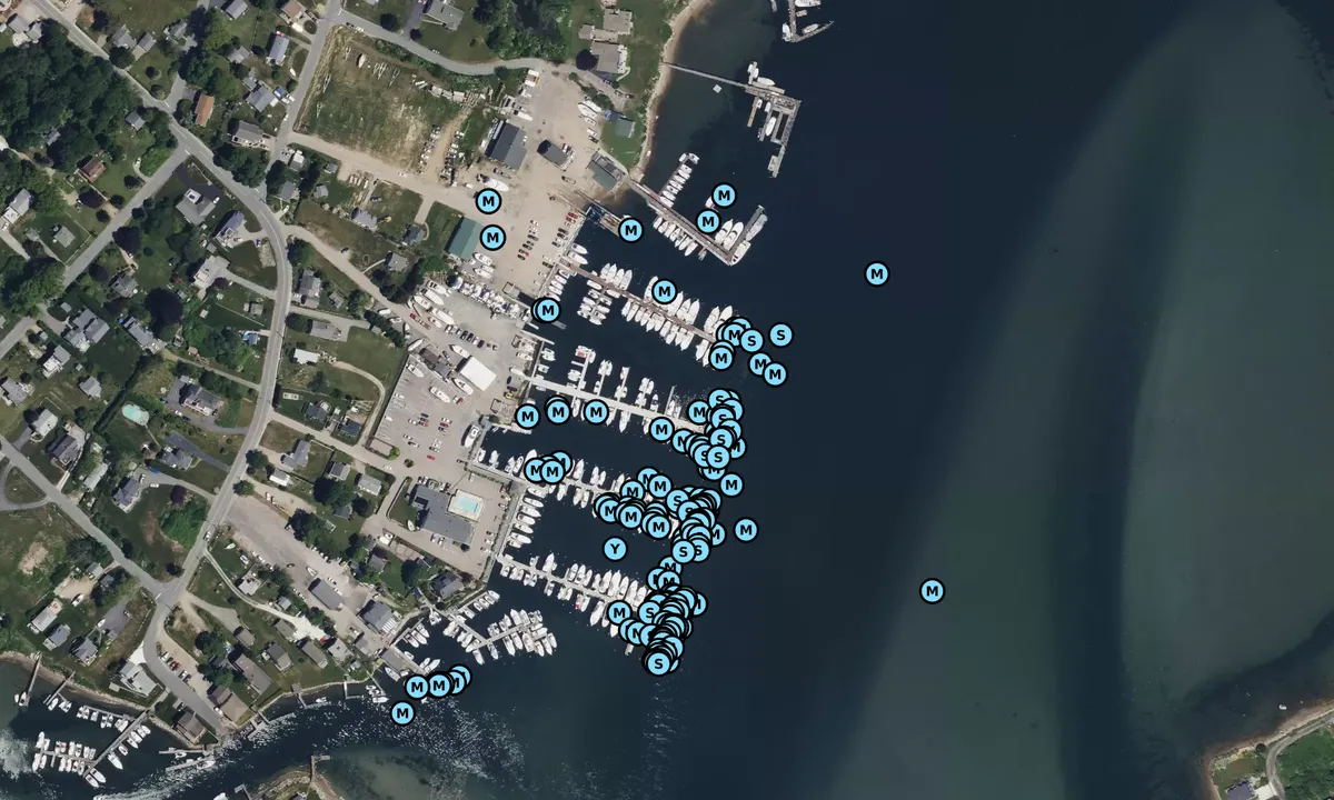 Satelite image of Point Judith Marina - South Kingstown