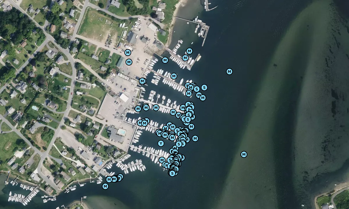 Satelite image of Point Judith Marina - South Kingstown