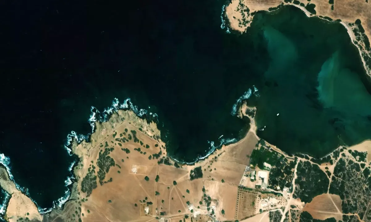 Flyfoto av Pointe d'Antiparos
