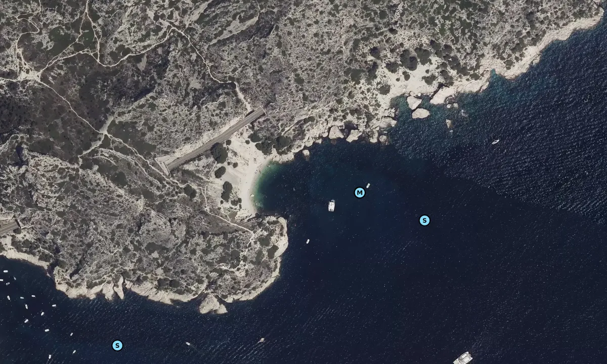 Satelite image of Pointe de Figuerolles