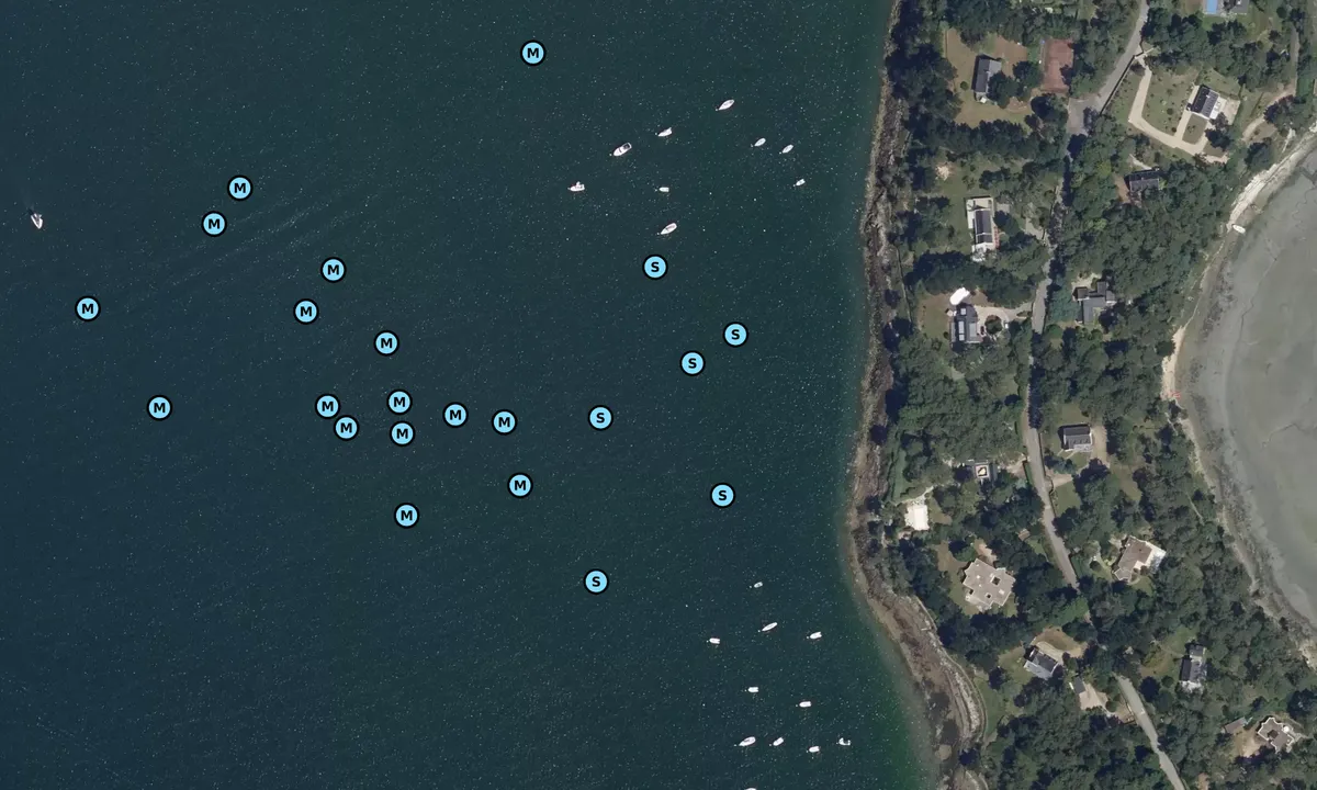 Satelite image of Pointe du Blair