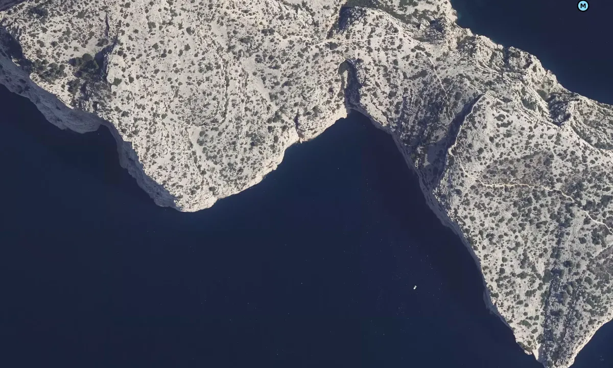 Satelite image of Pointe du Figuier