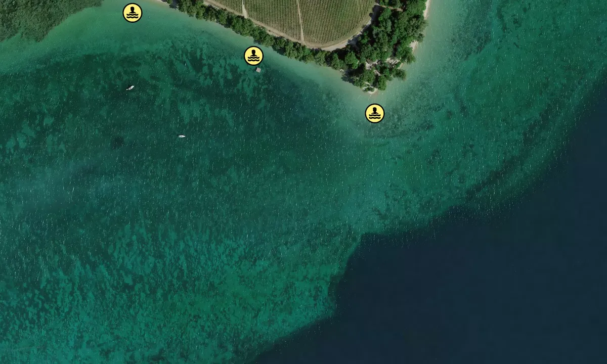 Satelite image of Pointe du Grain