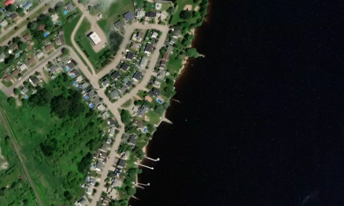 Satelite image of Pointe plate