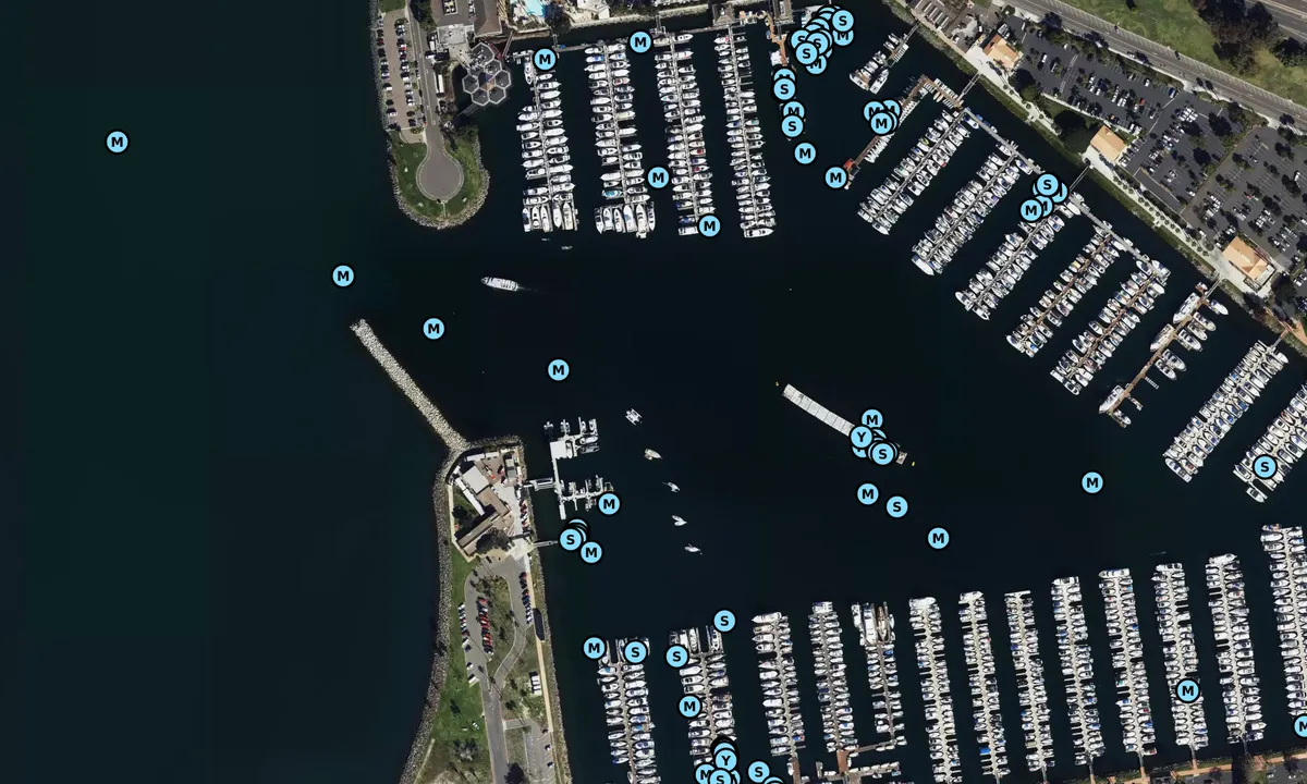 Satelite image of Police Impound - Not Public (moorings)