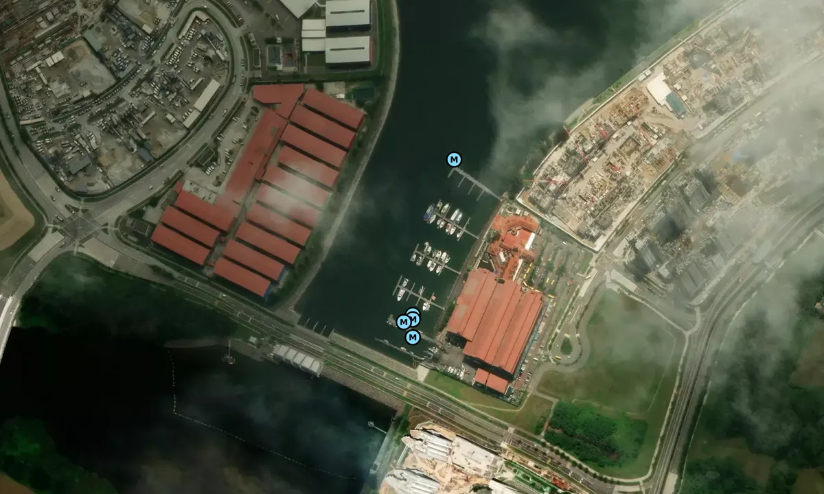 Satelite image of Ponggol Marina