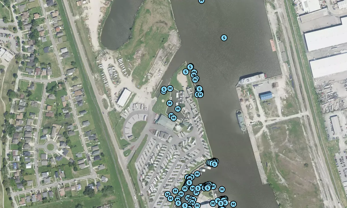 Satelite image of Pontchartrain Landing Marina