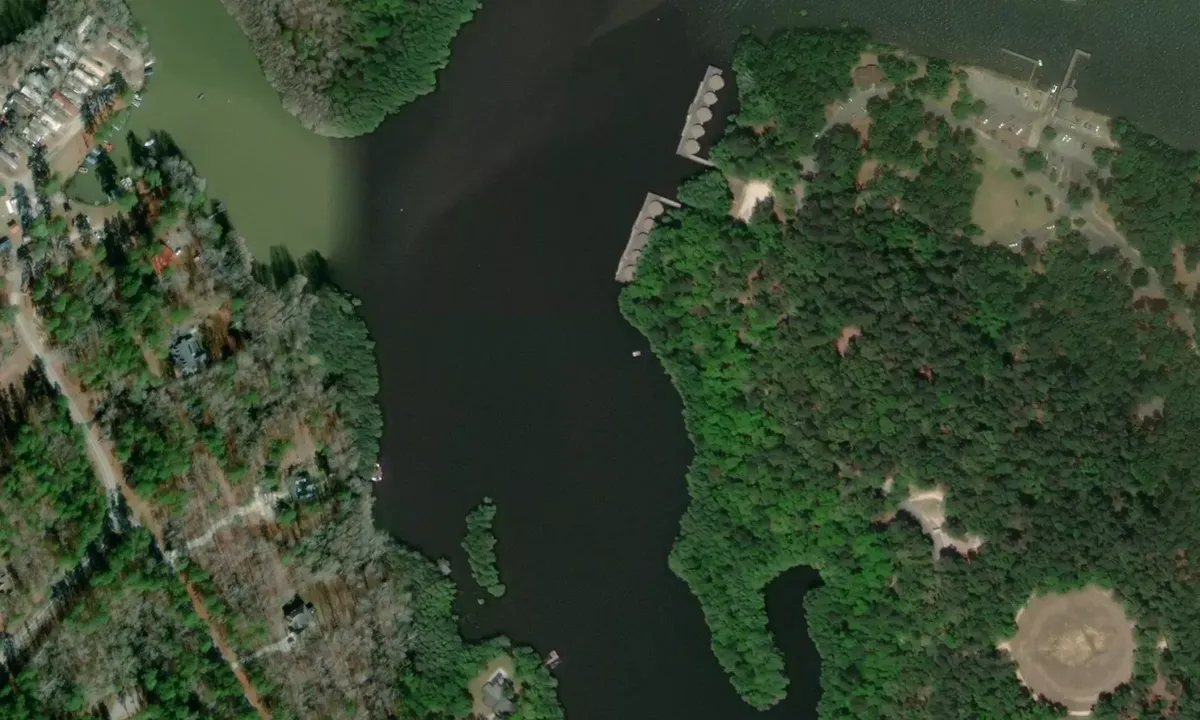 Satelite image of Poplar Creek