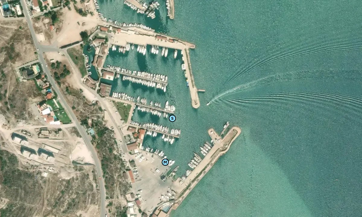 Satelite image of Port Alacati Marina