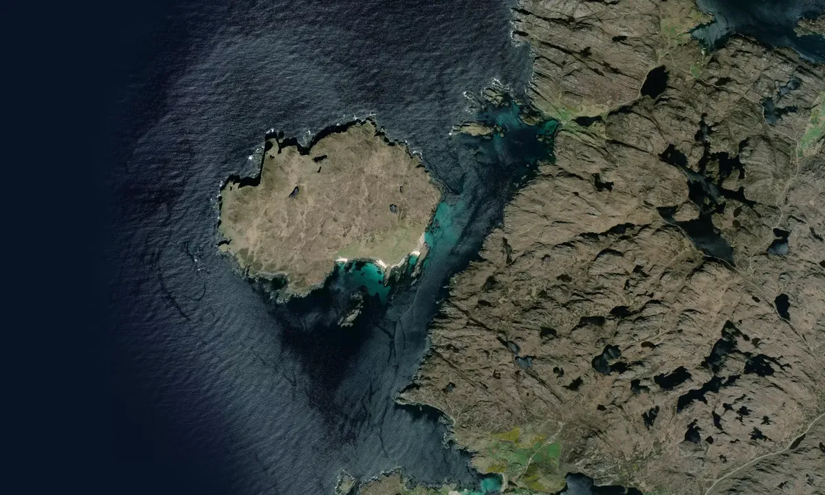 Flyfoto av Port an Eilean, Handa Island