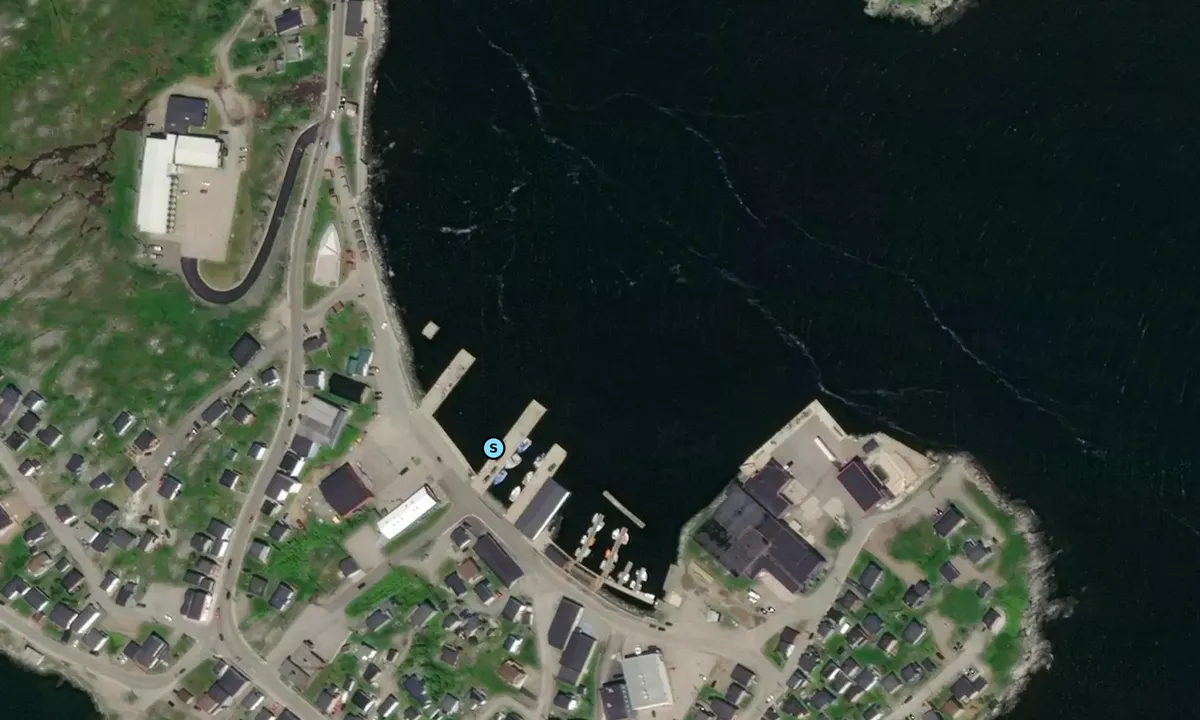 Satelite image of Port aux Basque Town Pier