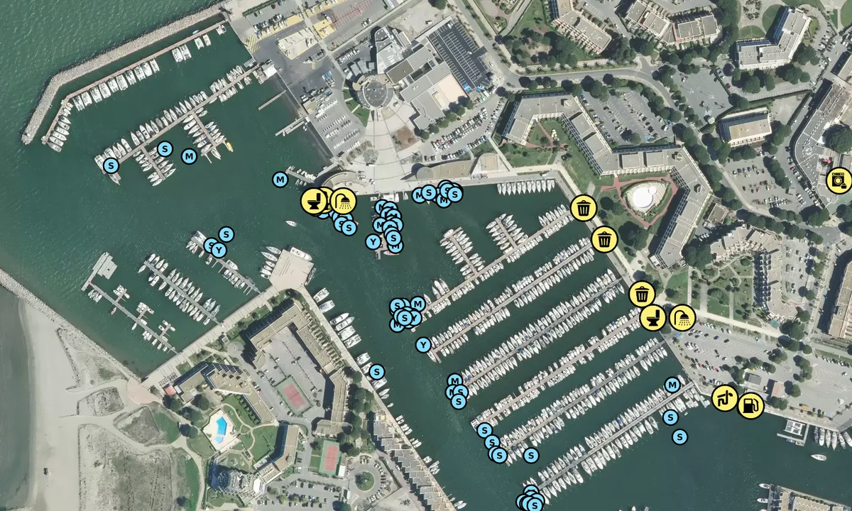 Satelite image of Port Camargue - Le Grau-du-Roi
