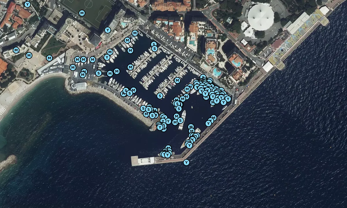 Satelite image of Port Cap d'Ail
