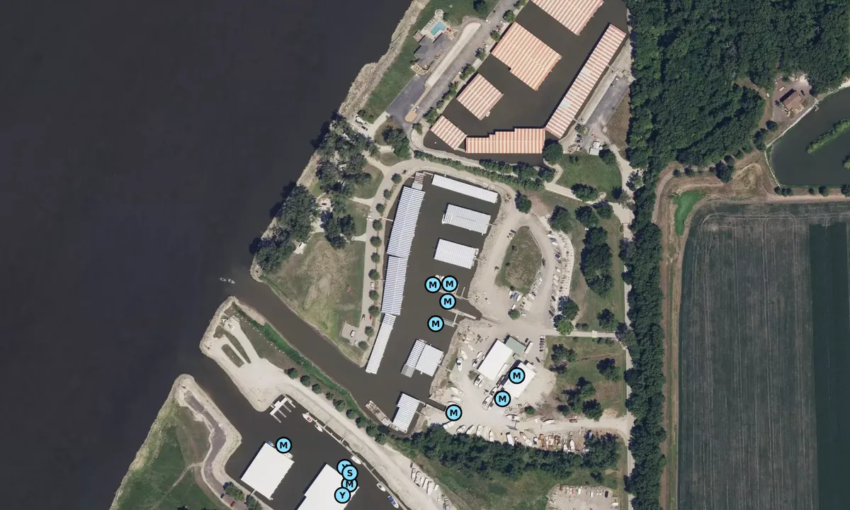 Satelite image of Port Charles Harbor