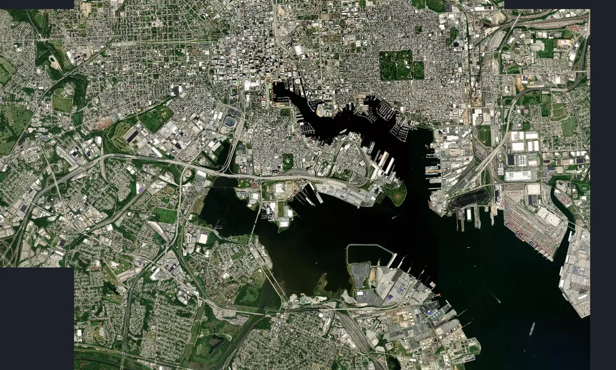 Flyfoto av Port Covington Marina - Baltimore
