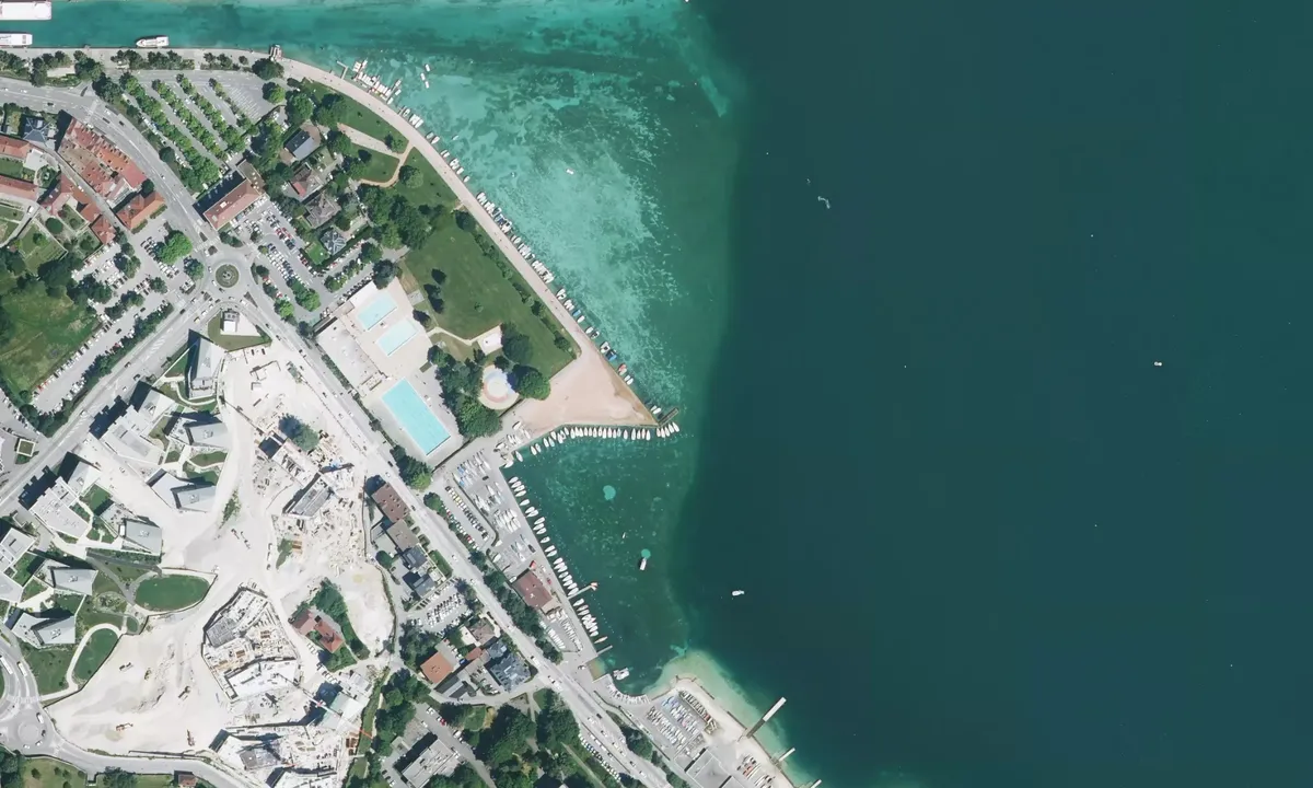 Flyfoto av Port d'Annecy