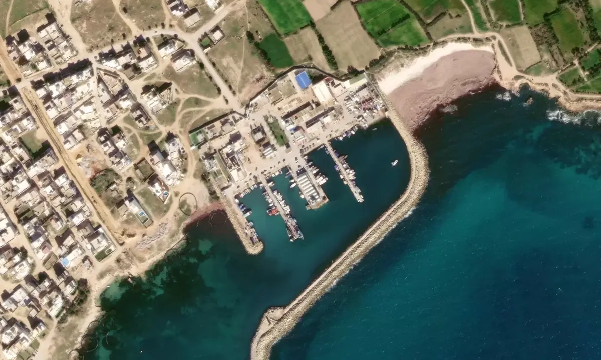 Satelite image of Port de Beni Khiar