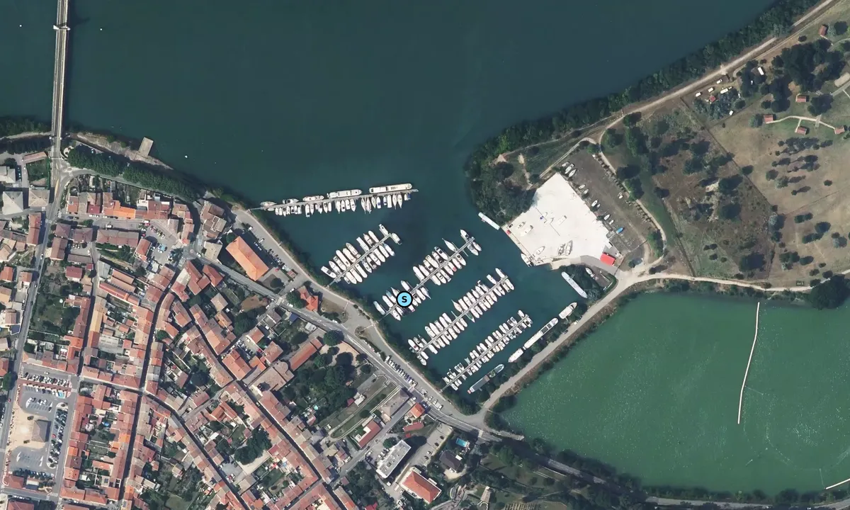 Satelite image of Port de Condrieu - Les Roches