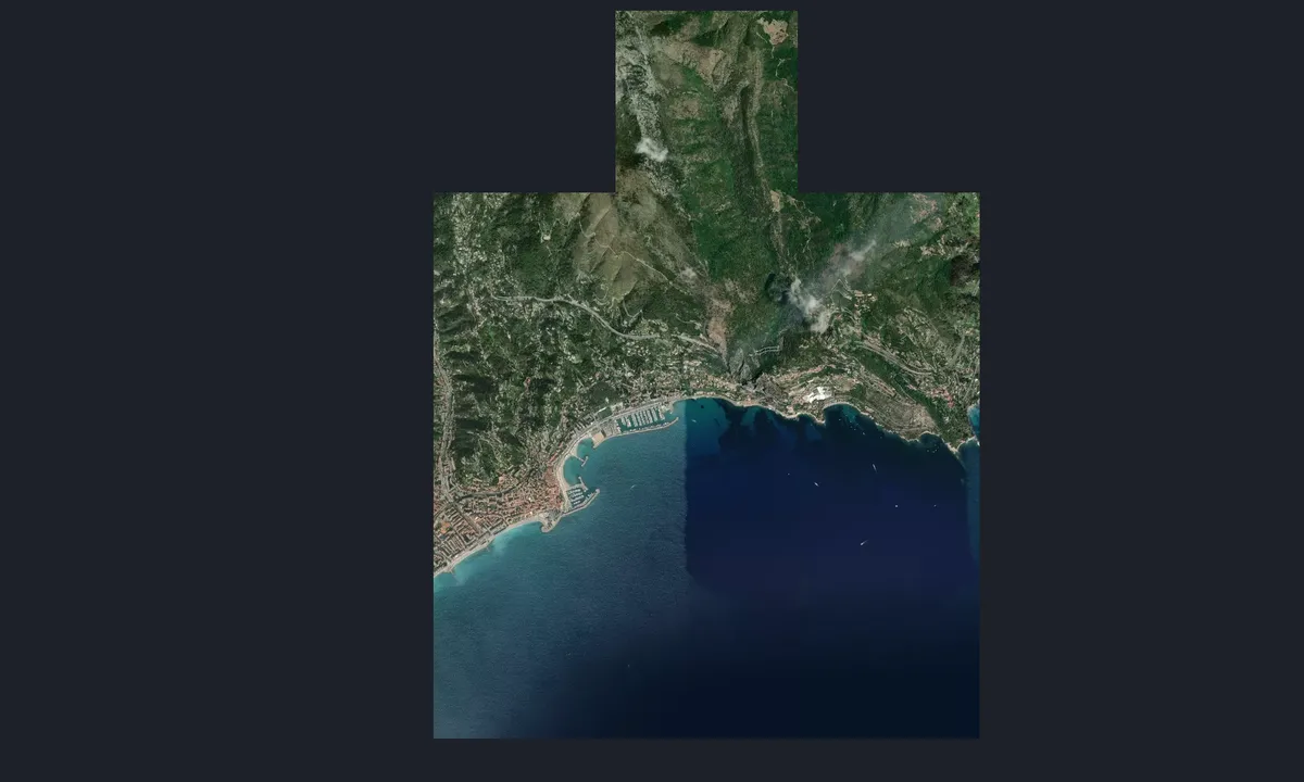 Flyfoto av Port de Menton Garavan
