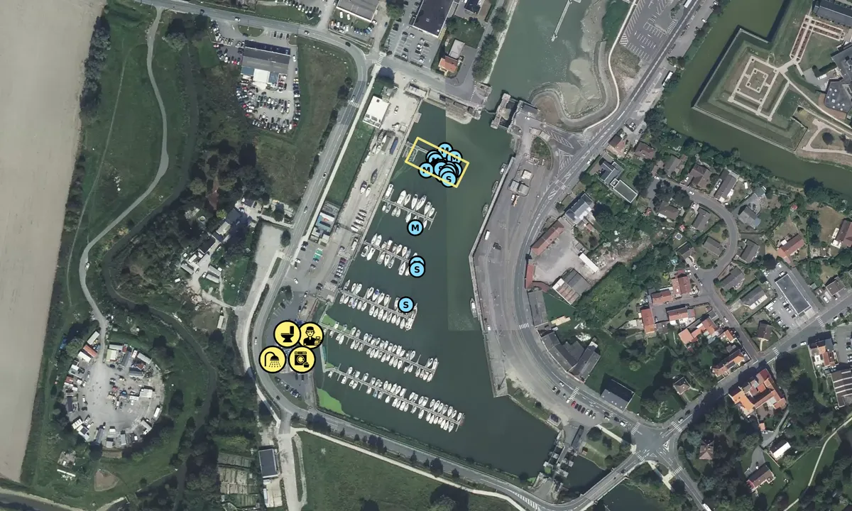 Satelite image of Port de Plaisance Gravelines