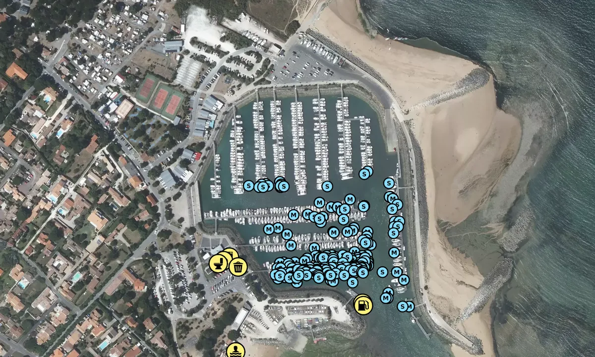 Satelite image of Port de Saint denis d'Oleron