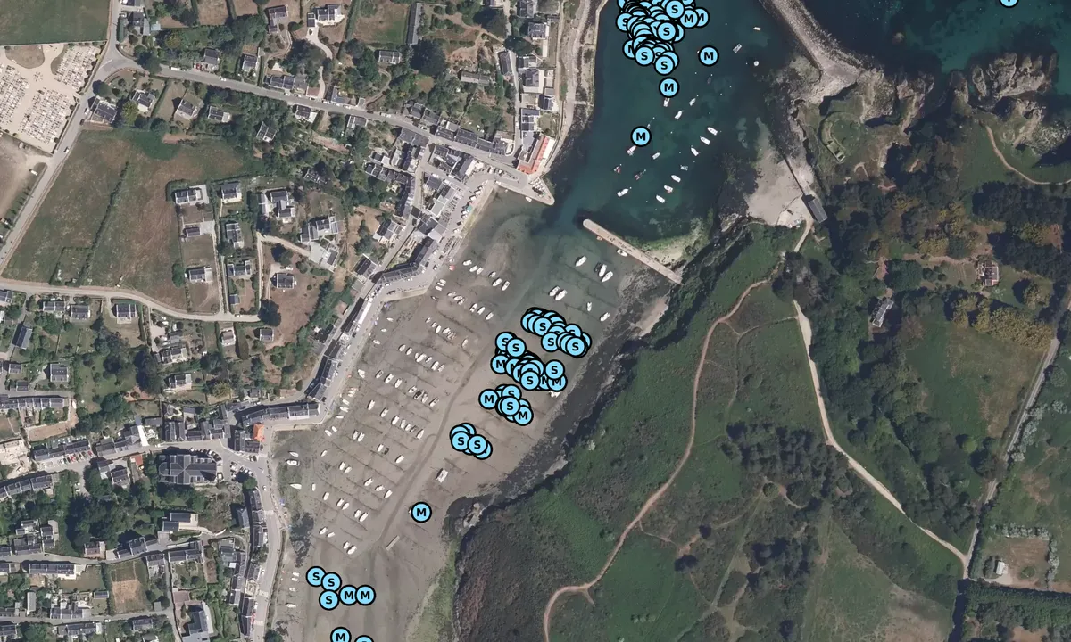 Satelite image of Port de Sauzon