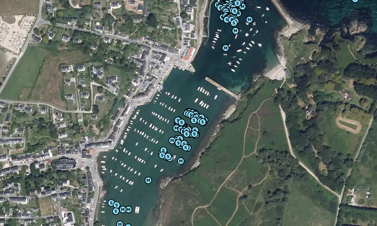 Satelite image of Port de Sauzon