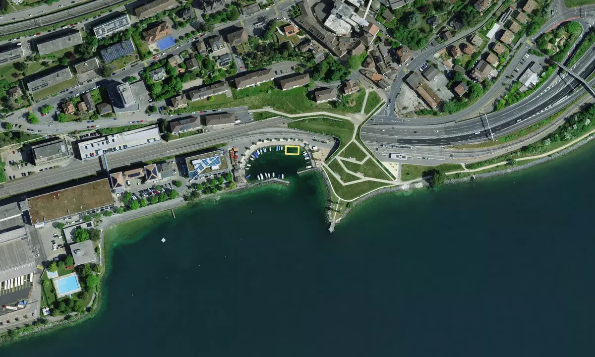 Satelite image of Port de Serrières