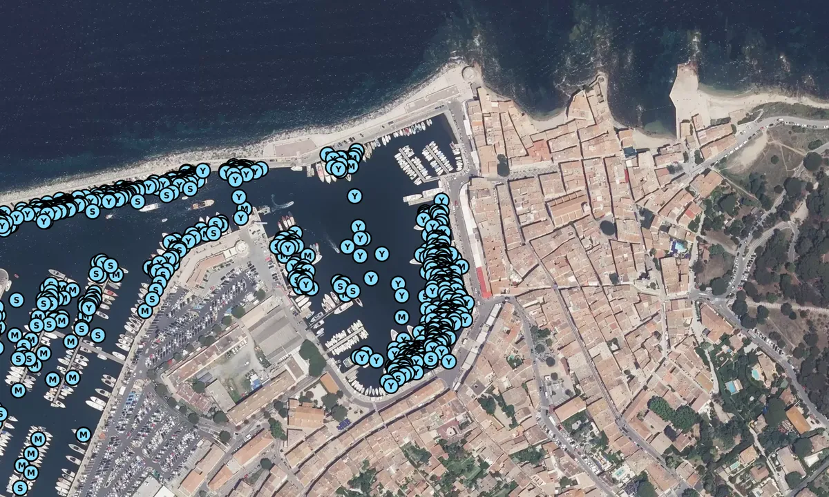 Satelite image of Port de St Tropez-Quai Suffren